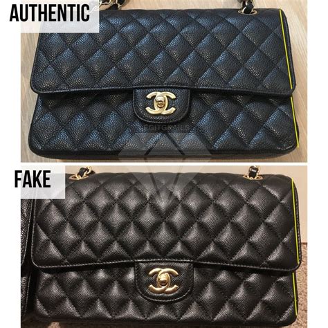 chanel fake handbag black|how to tell a genuine Chanel bag.